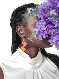 African Print Earrings