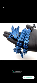 Articulated Baby Dragon Fidget Toy – Flexible Poseable Desk Pet